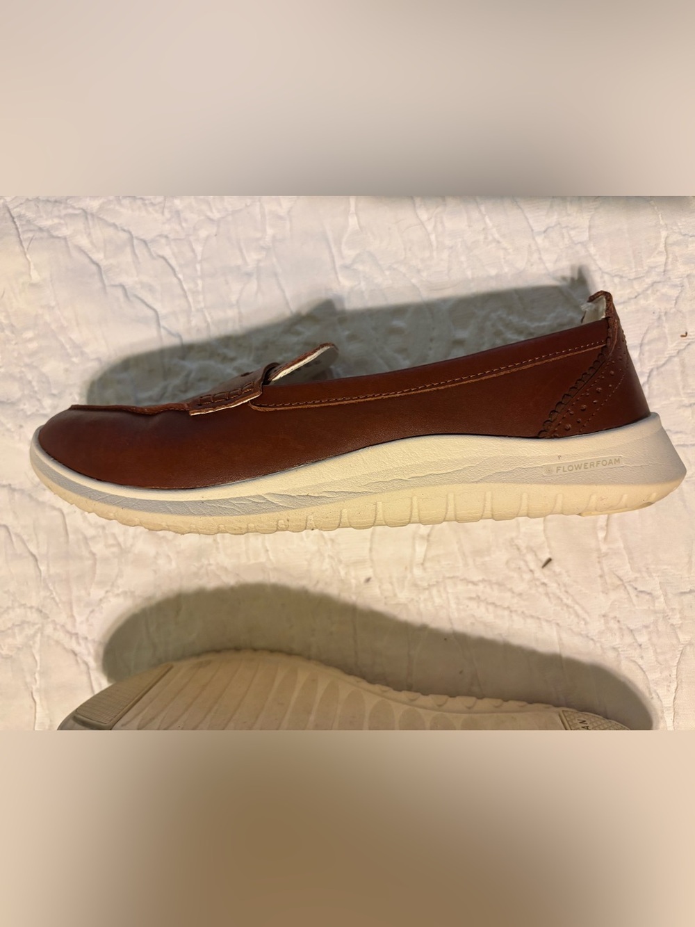 Cole Haan Women’s Tan Leather Penny Loafers - Picture 4 of 6
